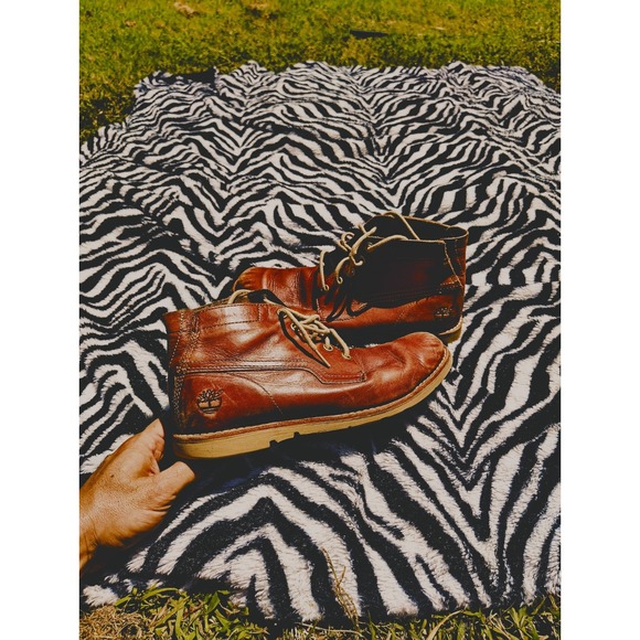 Timberland Rugged LT Chukka Boots EK+ Red Brown Leather Work Mens‎ Size 9 - Picture 2 of 11